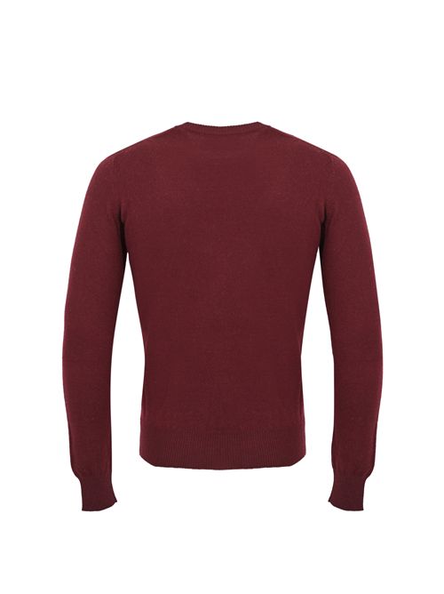 Maglia girocollo regular in lana Geelong Ciliegia Alpha studio | AU-3100CU1009